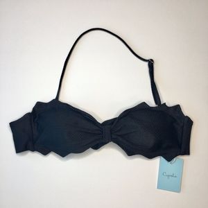 Cupshe | NWT Bandeau Textured Bikini Top B1